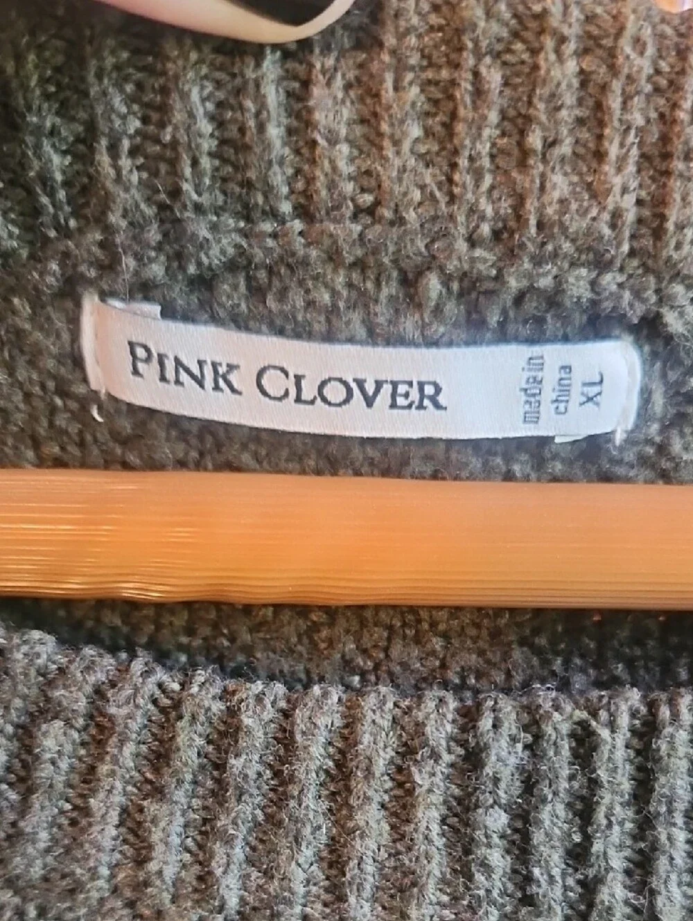 Olive Green Crewneck Sweater, Size XL - Picture 6 of 9